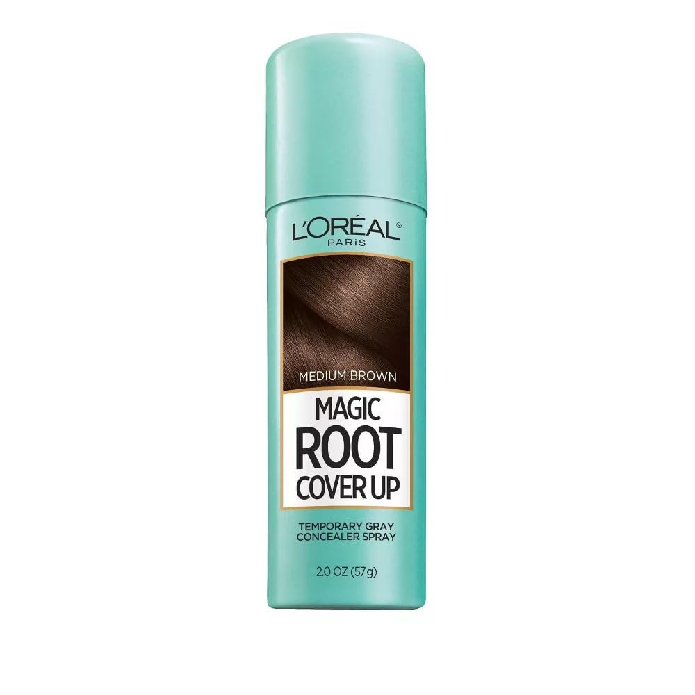 L'Oreal Paris Magic Root Cover Up Gray Concealer Spray Medium Brown 6 oz (3 pack) Beauty & Personal Care L'Oreal Paris