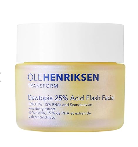 OLEHENRIKSEN Dewtopia 25% AHA + PHA Flash Facial Exfoliating Face Mask 1.69 oz / 50 mL Beauty & Personal Care Ole Henriksen