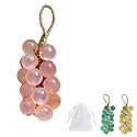 YcaeyLnaR Handcrafted Grape Soap on a Rope - Crystal Grape Cluster for Hand and Body, Natural Cold Process Artisan Soaps, Decorative Soap Bars Beauty & Personal Care YcaeyLnaR