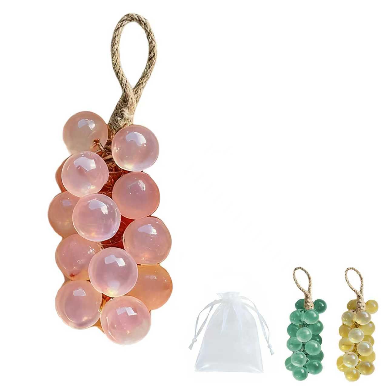 YcaeyLnaR Handcrafted Grape Soap on a Rope - Crystal Grape Cluster for Hand and Body, Natural Cold Process Artisan Soaps, Decorative Soap Bars Beauty & Personal Care YcaeyLnaR