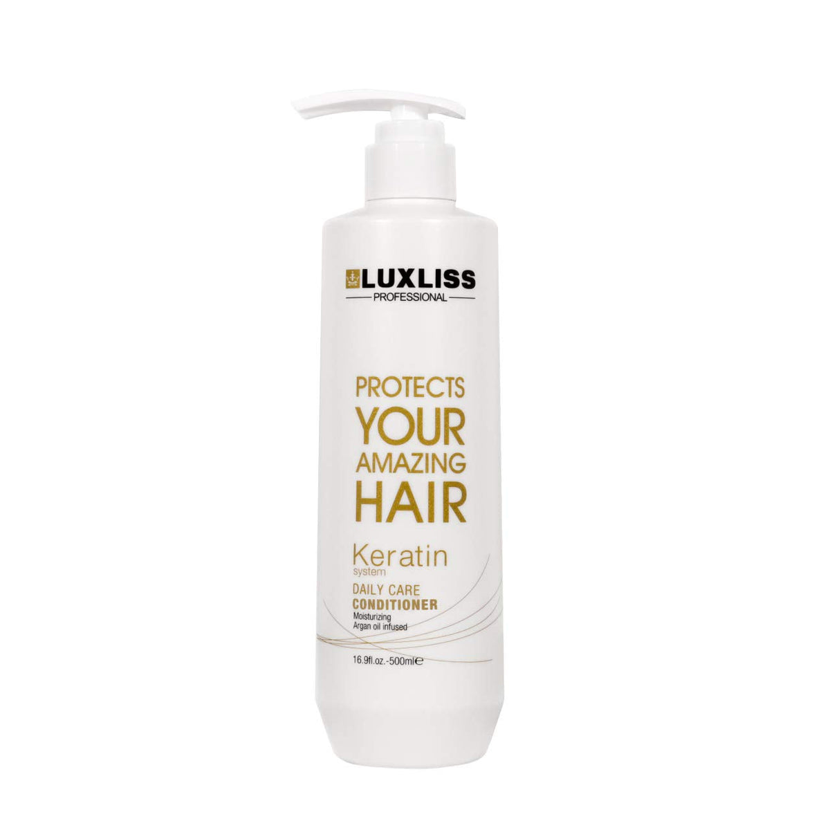Luxliss Keratin Daily Care Shampoo and Conditioner Set, 2 Pack (16 Fl Oz each), Moisturizing, Anti-frizz, Repairing, for Chemically Treated Hair Beauty & Personal Care Luxliss