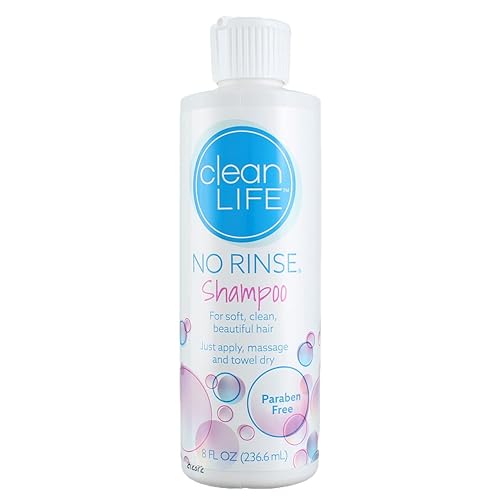 No-Rinse Shampoo, 8 fl oz - Leaves Hair Fresh, Clean and Odor-Free, Rinse-Free Formula Beauty & Personal Care No-Rinse