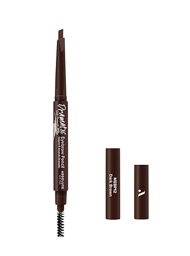 Absolute New York Perfect Eyebrow Pencil Dual-Ended To Shape, Fill, and Define Eyebrows (MEBP12 Dark Brown Soft) Beauty & Personal Care Absolute New York