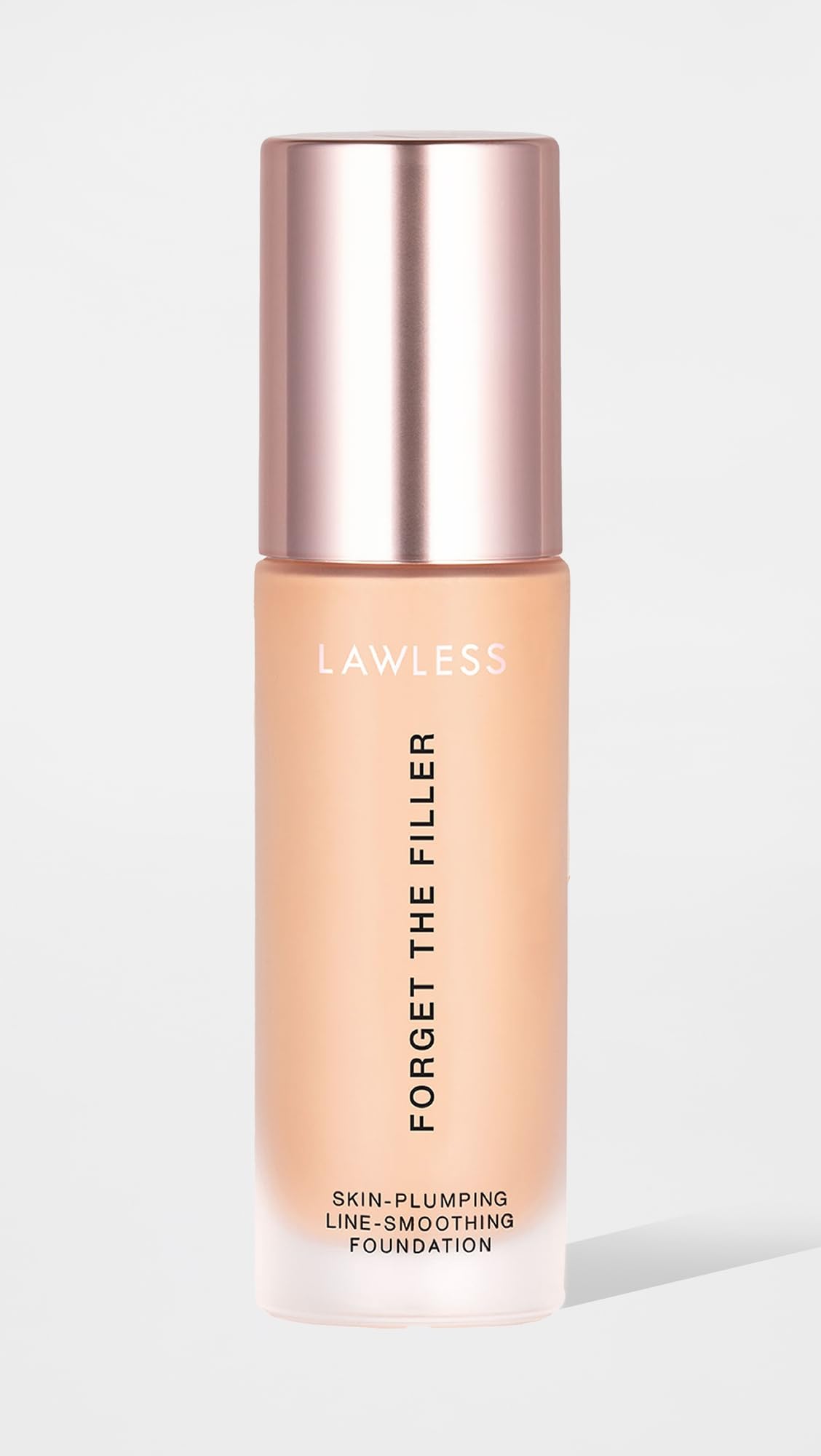 LAWLESS Women's Forget the Filler Skin-Plumping Line-Smoothing Foundation, 5L, light with warm-golden undertones, 1.0 Ounce