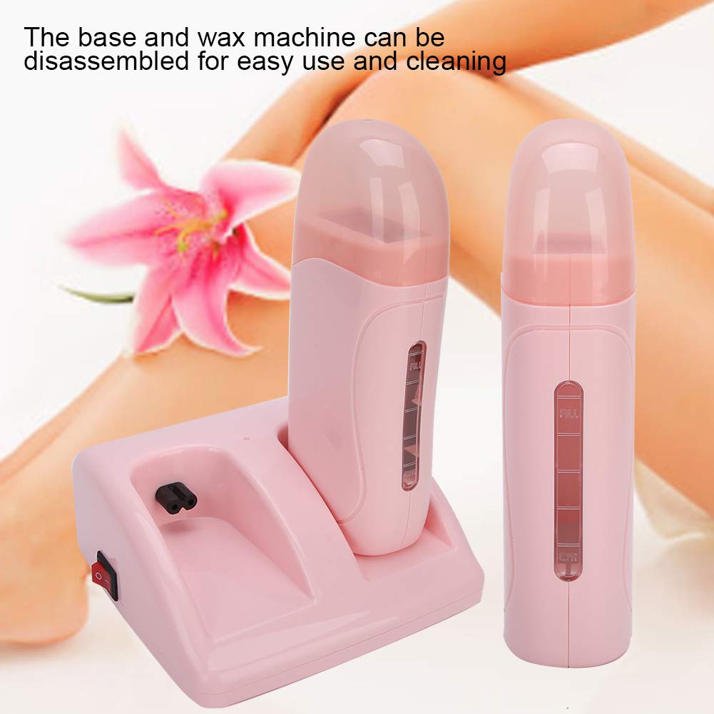FILFEEL Roll On Wax Warmer with Double Cartridges, Professional Hair Removal Wax Heaters Hair Roller Epilator Wax Machine for Hair, Leg, Face, Armpit Beauty and Personal Care FILFEEL