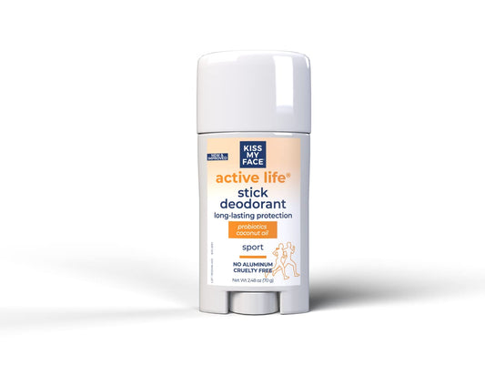 Kiss My Face Deodorant Stick Active Life Sport 2.48 Ounce (73ml) (2 Pack) Beauty and Personal Care Kiss My Face