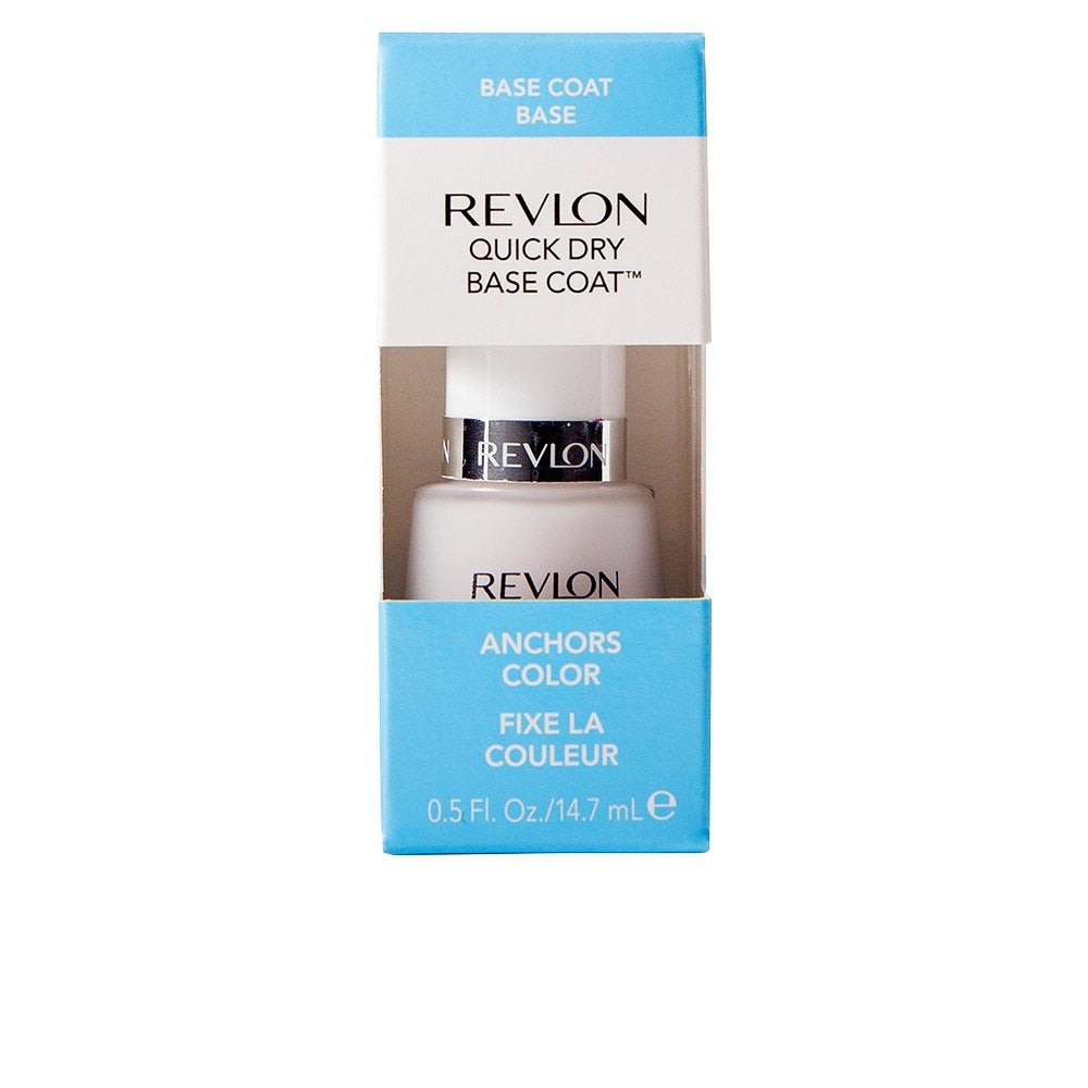 Revlon Base Coat Nail Polish, Quick Dry Nail Polish, Chip Resistant & Longwear Formula, High Shine Finish, Quick Dry Base Coat, Clear, 0.5 Fl Oz Beauty & Personal Care REVLON