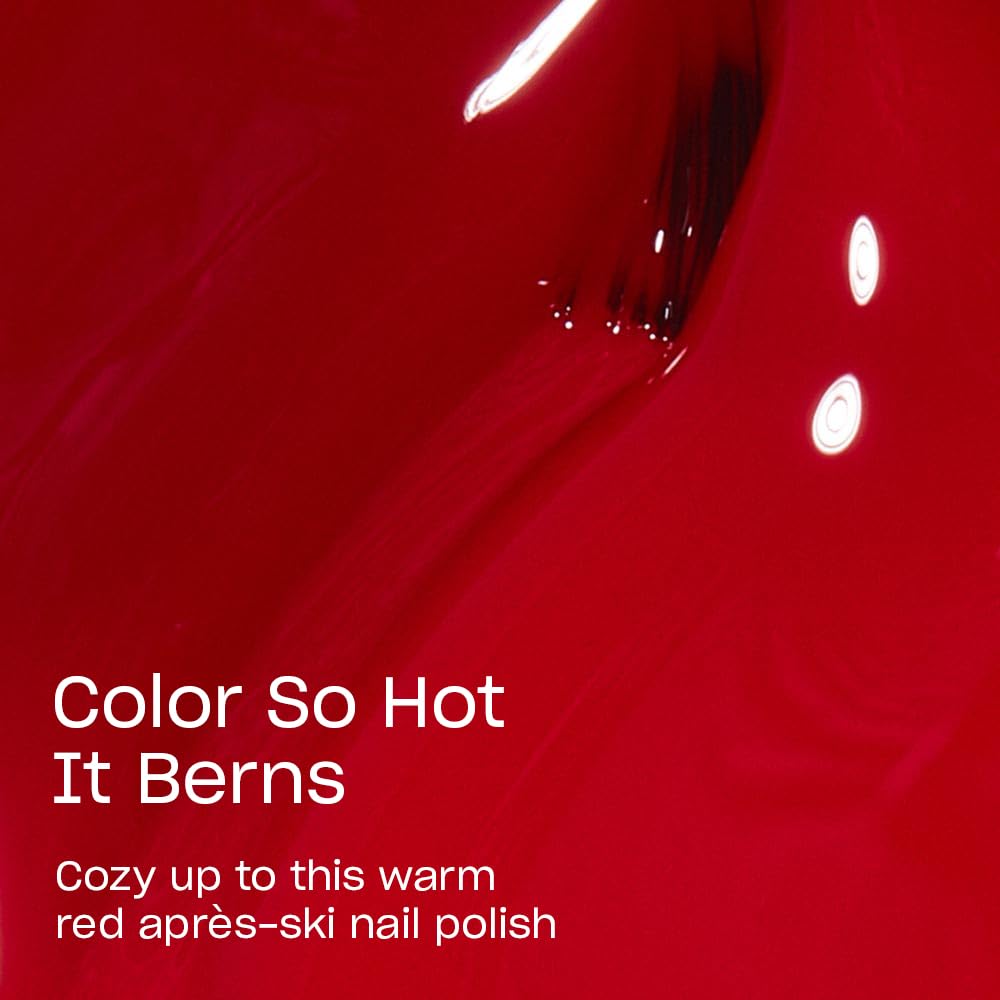OPI Nail Lacquer Color So Hot It Berns | Opaque Dark Red Crème Chip Resistant Nail Polish | Fast Drying, Streak Free Beauty & Personal Care OPI