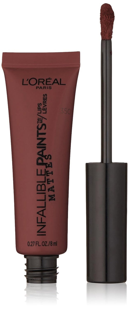 L'Oréal Paris Infallible PAINTS/LIPS Matte, Cinna-Bomb, 0.27 fl. oz.