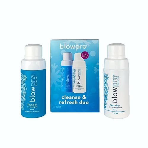 blowpro Faux Dry Shampoo & Conditioner 1.7oz Travel Kit, Remove Excess Oil & Condition Hair without Water! Precise Applicator "Pouf" Technology Beauty & Personal Care blowpro