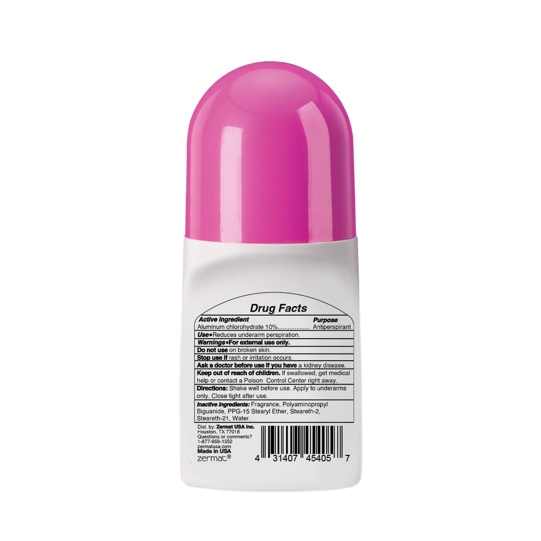 Zermat Present Bloom, Roll-On Deodorant, 24 h Antiperspirant, 2.5 Oz. Beauty and Personal Care Zermat