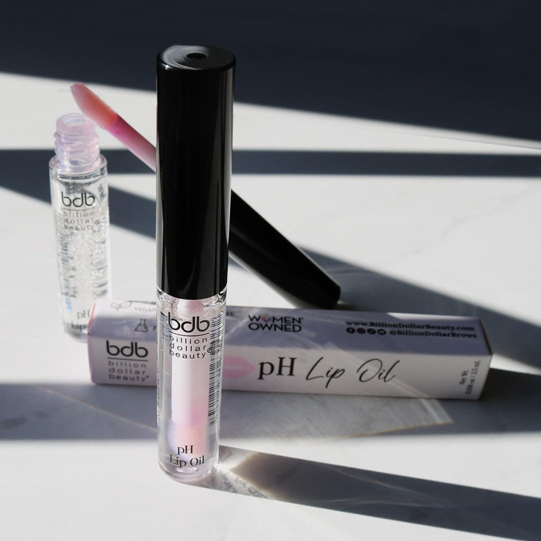 billion dollar brows bdb Color Changing pH Lip Oil - Moisturizing, Plumping, and Glossy Beauty & Personal Care billion dollar brows