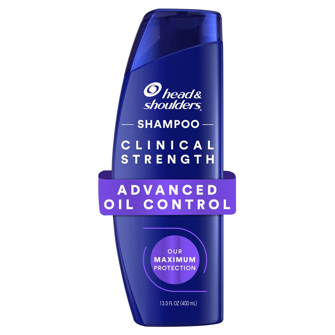 Head & Shoulders Anti-Dandruff Shampoo with 1% Selenium Sulfide, Clinical Strength Advanced Oil Control Twin Pack, Seborrheic Dermatitis Relief, Oily Beauty and Personal Care Head & Shoulders Default Title