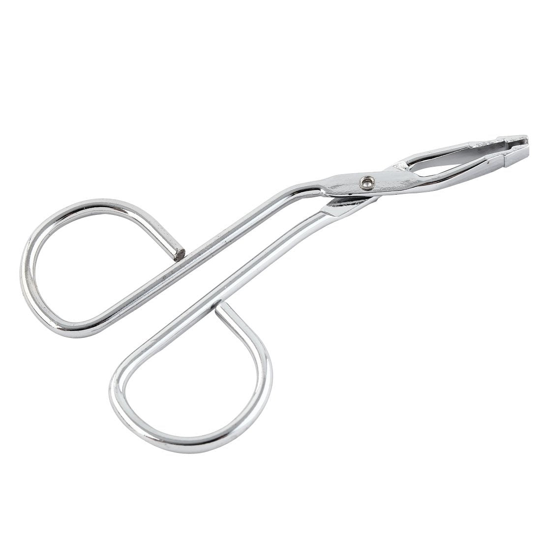 uxcell Stainless Steel Curved Flat Tip Eyebrow Tweezers Trimmer Makeup Tool Silver Tone Beauty and Personal Care uxcell