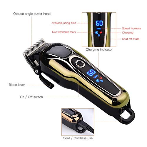 ZUIAI Hair Clipper Shaver Beard Trimmer Men Rechargeable Hair Trimmer Electric Cutter Hair Cutting Machine Clipper Men Beauty and Personal Care ZUIAI