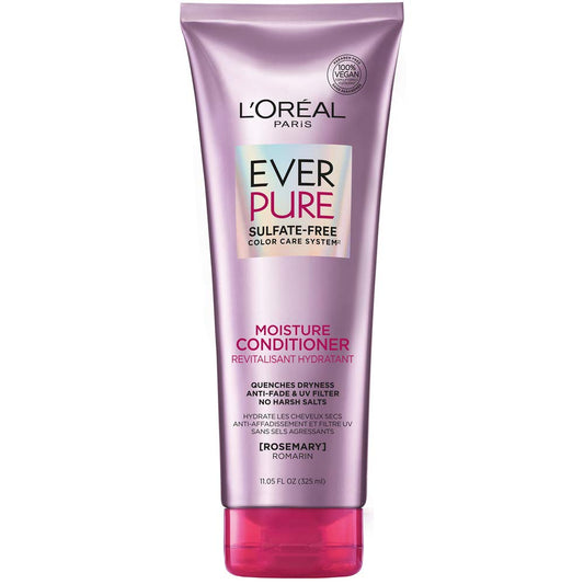 L'Oreal Paris EverPure Moisture Sulfate Free Conditioner for Color-Treated Hair, Rosemary, 11 Fl; Oz