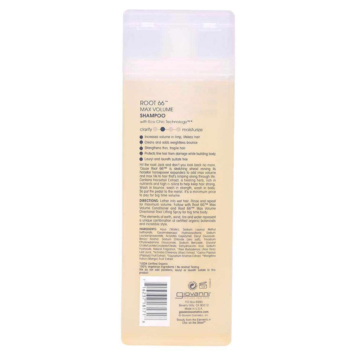 SHAMPOO ROOT 66 MAX VOLUME Beauty & Personal Care GIOVANNI