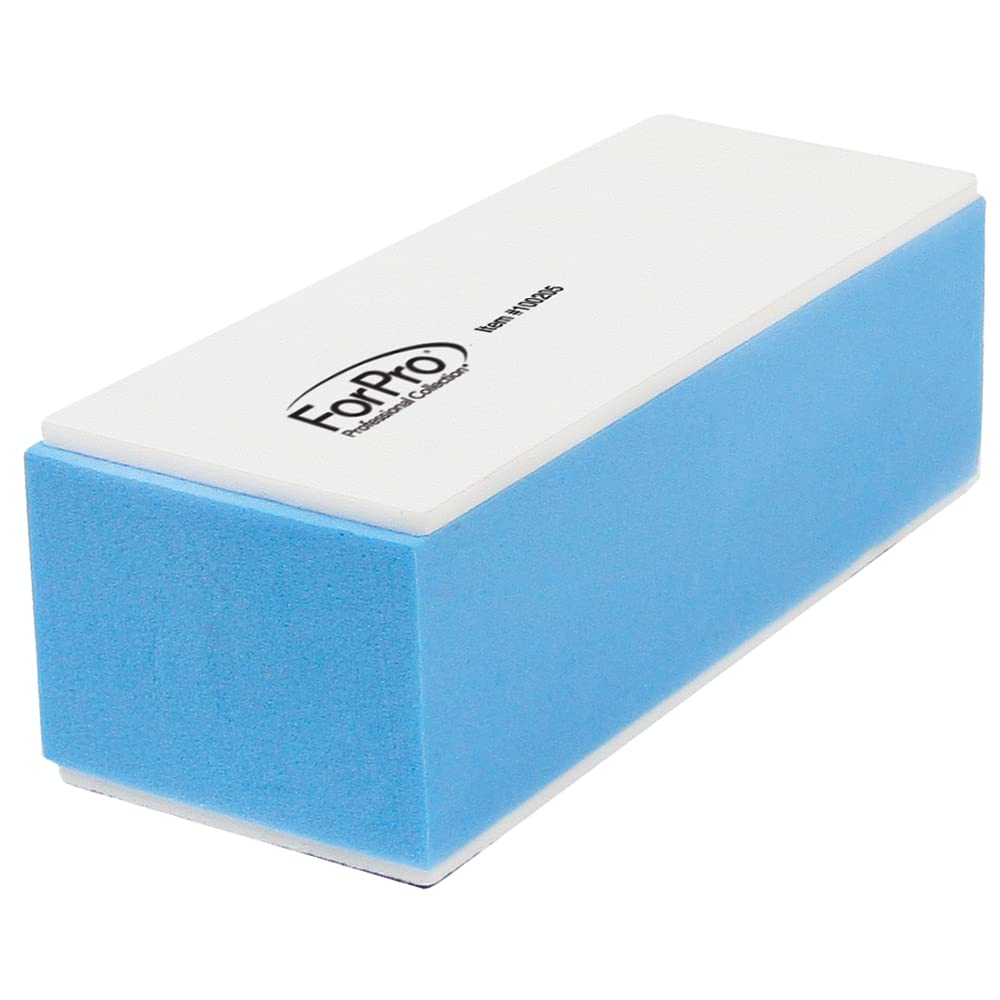 ForPro Professional Collection Miracle Buff & Shine - Grey 400/White 4000 Grit- Twelve (12) Double Sided Manicure & Pedicure Buffers - 1” H x 1.375” W Beauty & Personal Care ForPro Professional Collection
