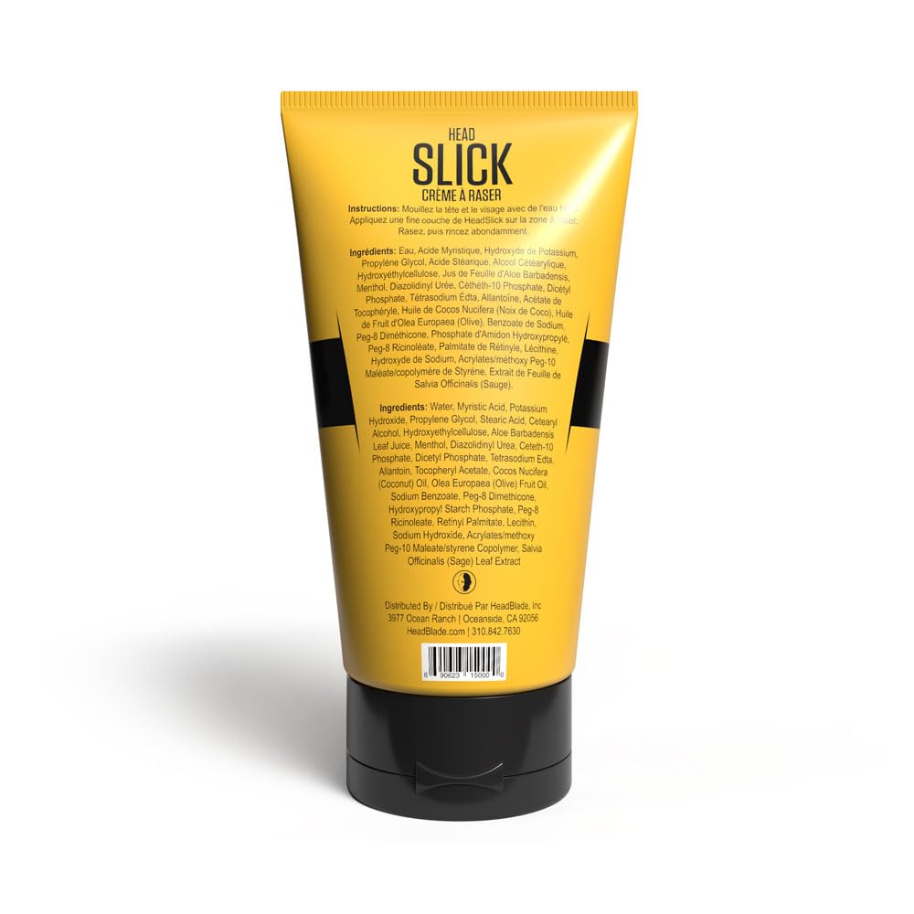 HeadBlade HeadSlick Shave Cream 5 oz for Smooth Head shaving for Bald Men, Helps with Irritation, Redness, & Razor Burn Beauty & Personal Care HeadBlade