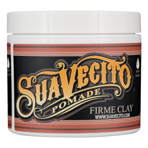 Suavecito Pomade Firme Clay 5 oz, 1 Pack - Strong Hold - Low Shine Matte Clay Pomade For Natural Texture Hairstyles For Men Beauty & Personal Care Suavecito