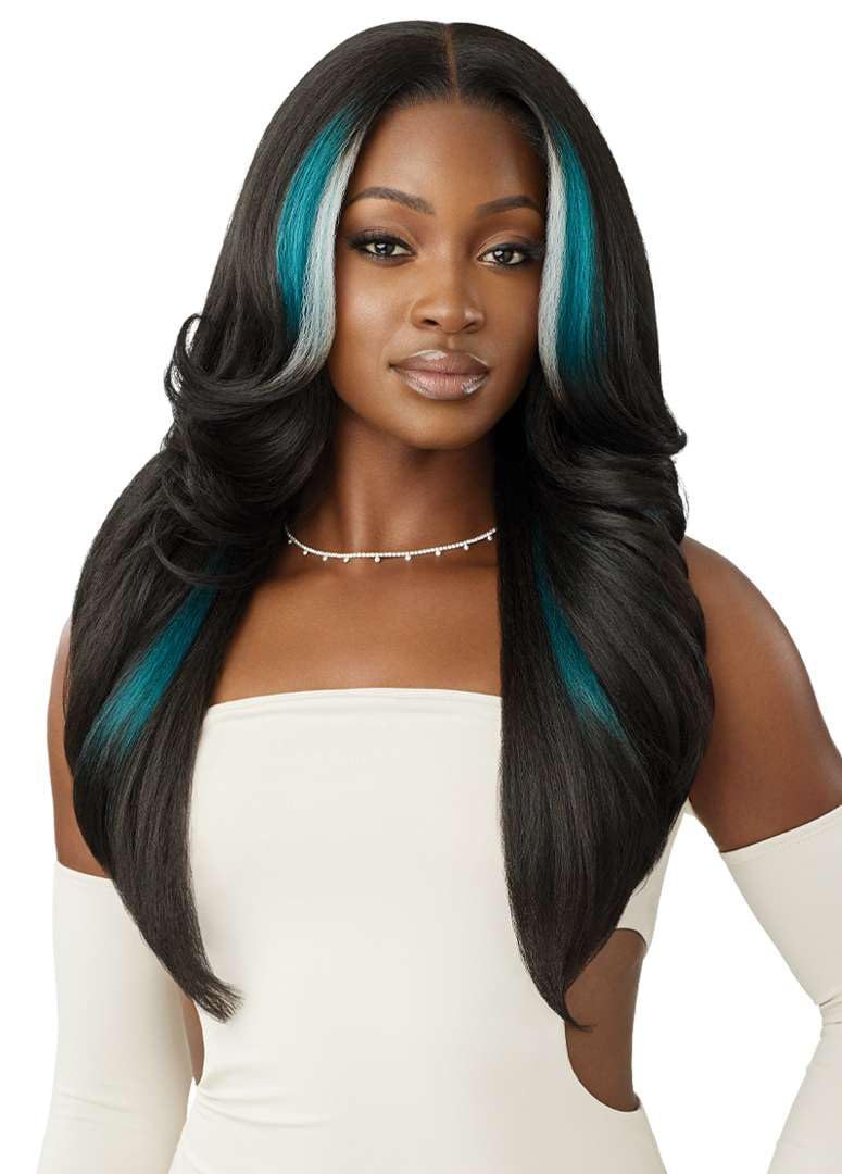 Outre Lace Front Wig - Perfect Hair Line 13X6 - Jaylin (1B/DRFF SCARLET RED FROST)
