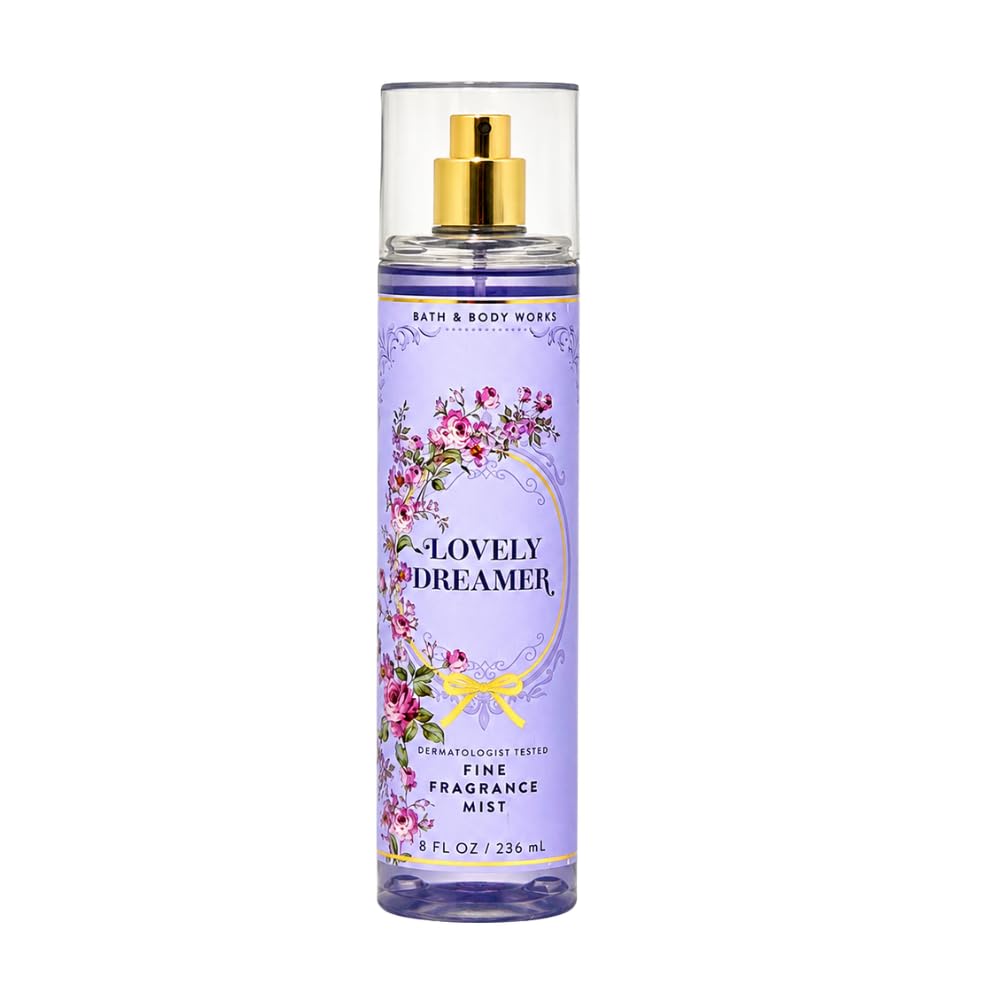 Bath & Body Works Fine Fragrance Mist 3-Piece Bundle - LOVELY DREAMER, PINK CHIFFON & FAIRYTALE - Women's Body Spray Gift Set, 8 fl oz Each