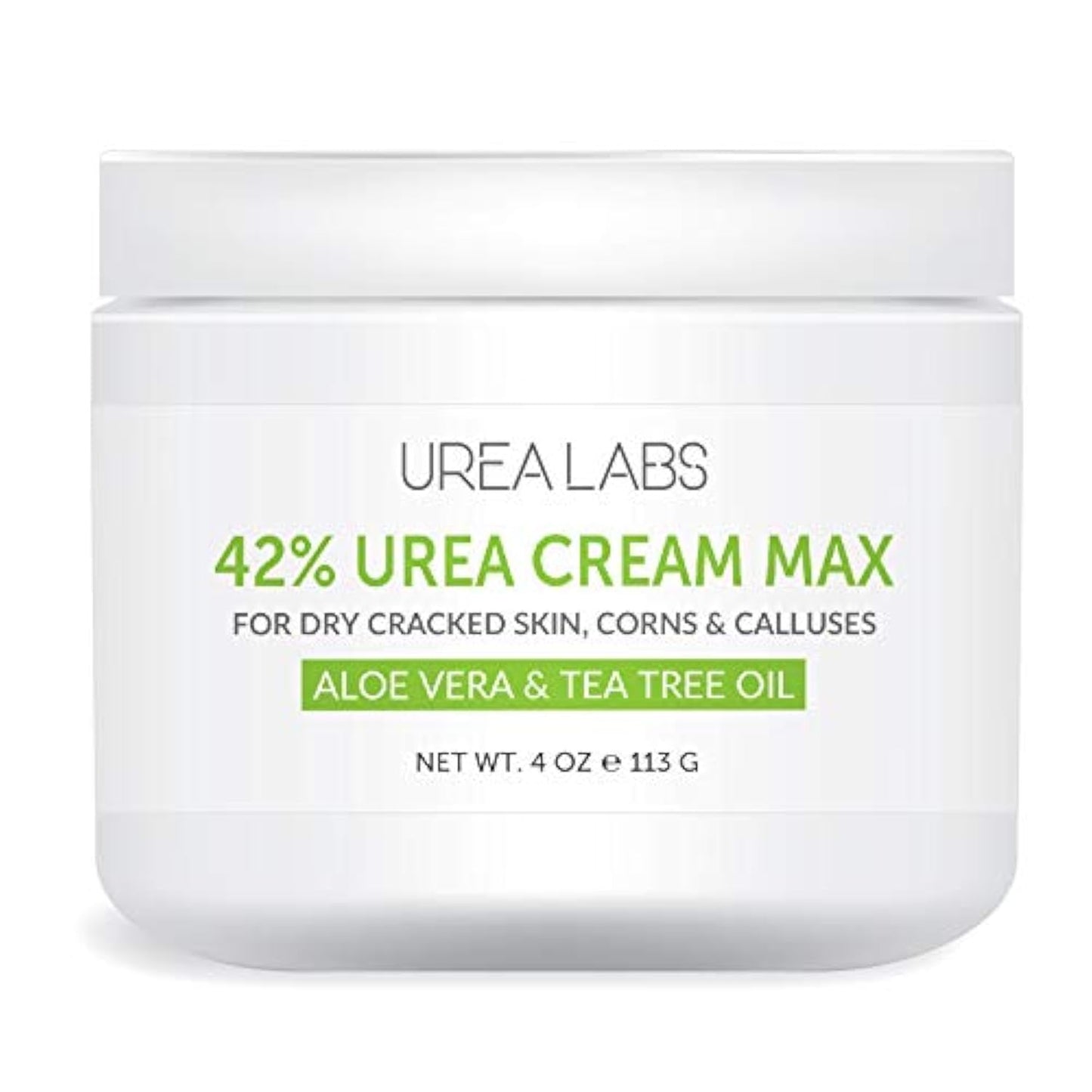 UREA LABS | 42% Urea Cream - Tea Tree Oil & Aloe Vera-Infused Foot & Skin Repair | Deep Hydration & Natural Exfoliation for Cracked Heels, Dry Feet Beauty & Personal Care UREA LABS