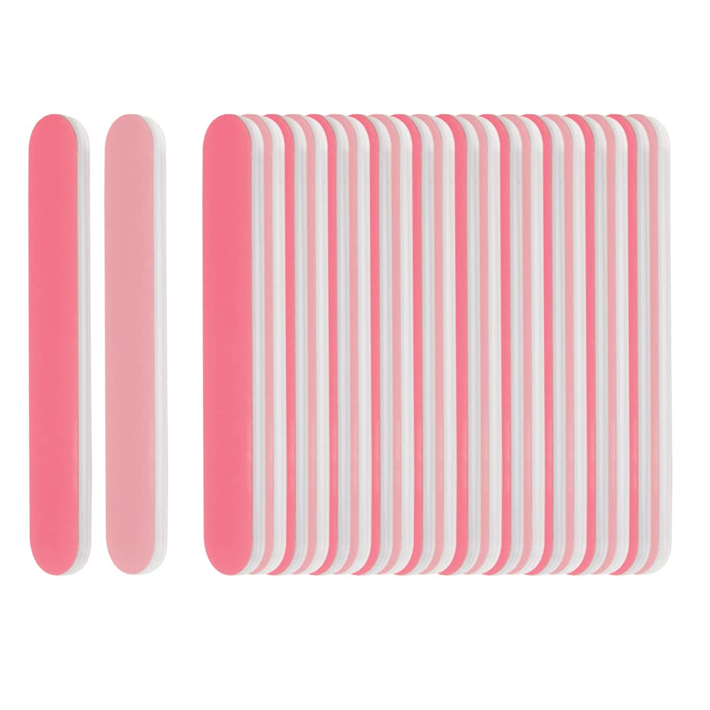ForPro Professional Collection Mini Foam Board, Double-Sided Nail File, Pink, Black, 400/600 Grit, 3.5” l x .5” w, 50 Count Beauty & Personal Care ForPro Professional Collection