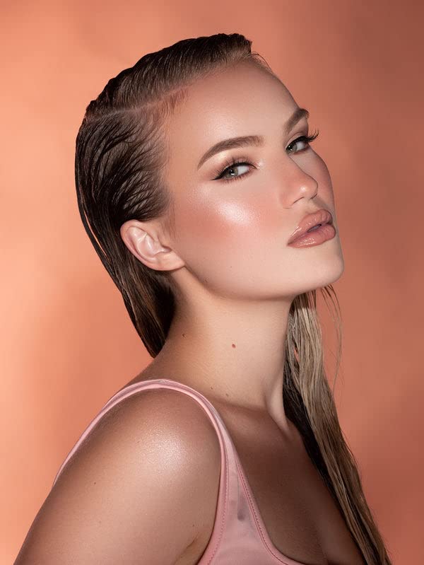 SHEGLAM Glow Bloom Liquid Waterproof Highlighter Long Lasting Cream Highlighter with Shimmer Dewy Finish - Vanilla Frost Beauty & Personal Care SHEGLAM