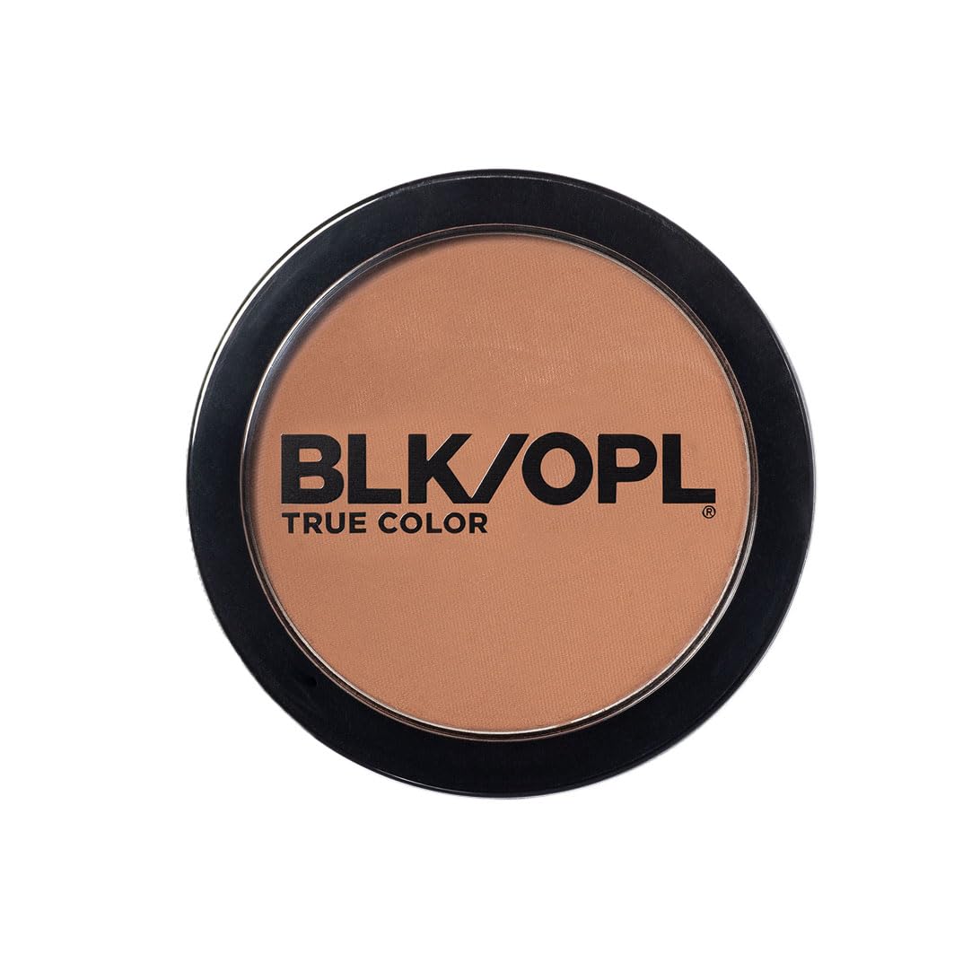 BLK/OPL Oil Absorbing Pressed Powder, Weightless, Buildable & Blendable Compact Press Powder Makeup for Face Smooths Out Blemishes, Pores or Uneven