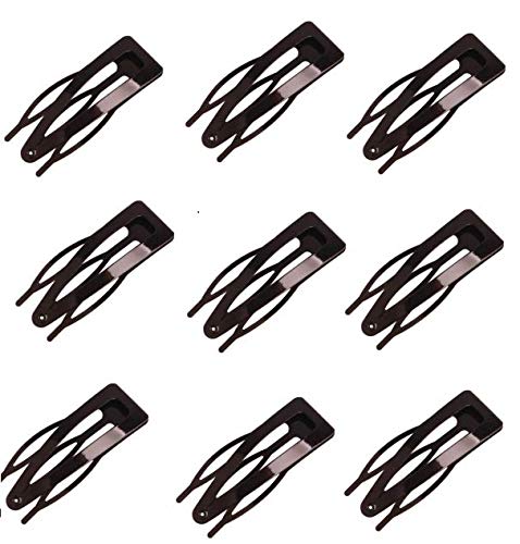 KDDOM 10 Pieces Double Grip Metal Hair Clips, Black Snap Hair Clips Hair Barrettes for Women, Girls, Salon Hair Beauty & Personal Care KDDOM