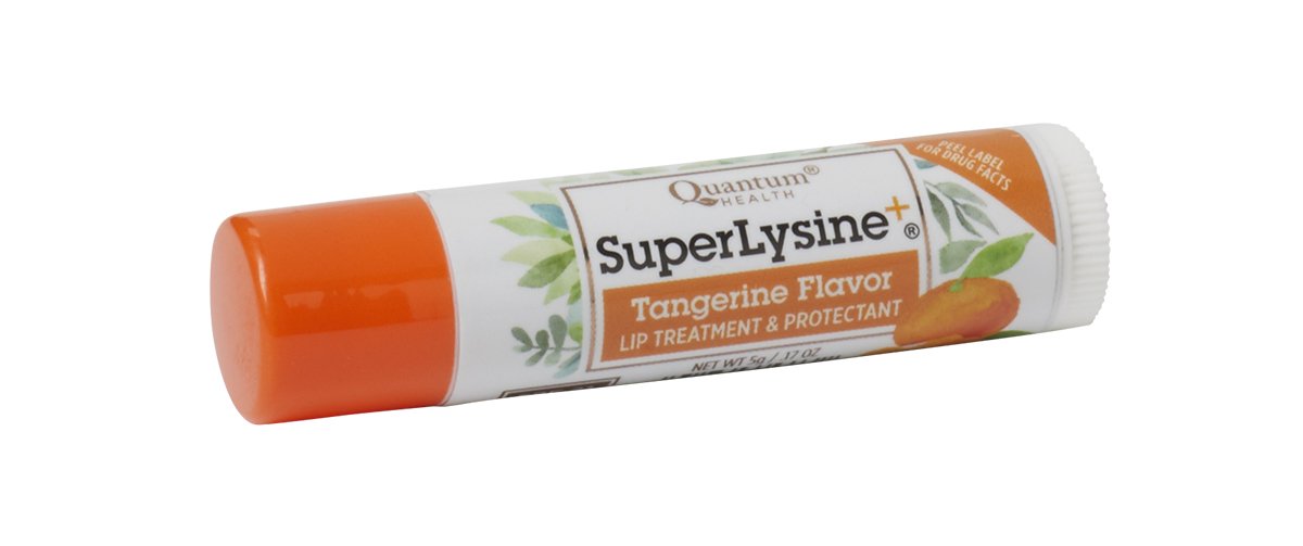 Quantum Health Super Lysine+ Coldstick, Tangerine Flavored - Soothes, Moisturizes, Protects Lips, Herbal Lip Balm, Spf 21, 5 Gm Beauty and Personal Care Quantum