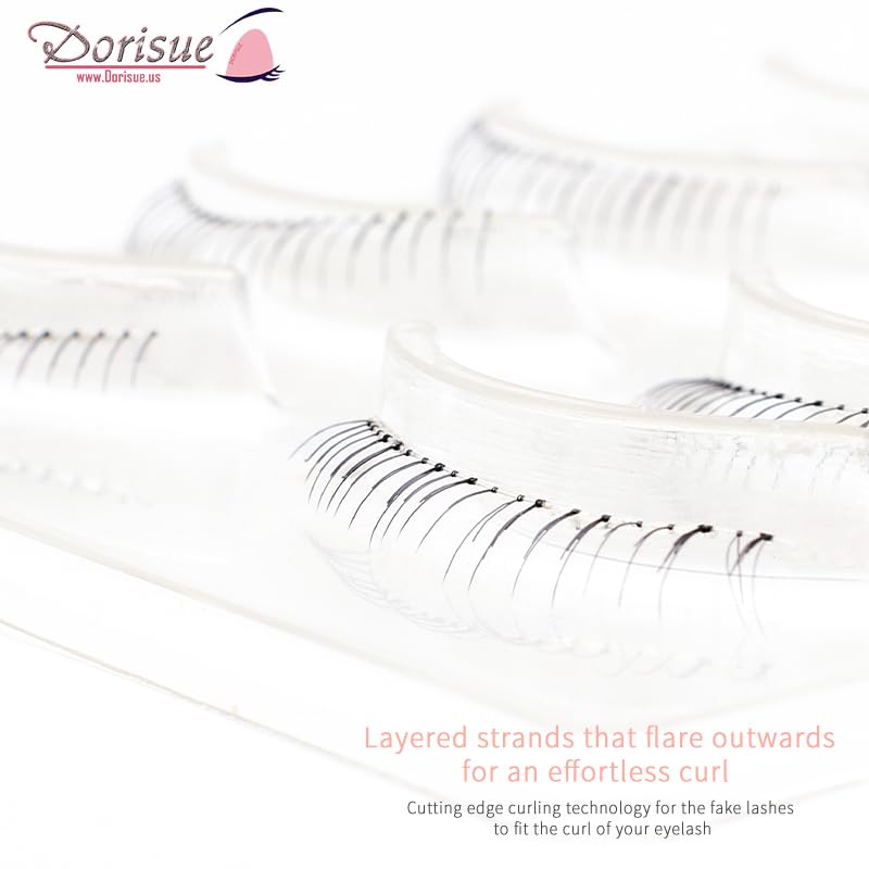 Dorisue Bottom False Eyelashes - Natural Lower Lashes 4-5mm for Under Eye Enhancement, Professional Makeup Artist Choice, 4 Pairs (E1) Beauty & Personal Care Dorisue