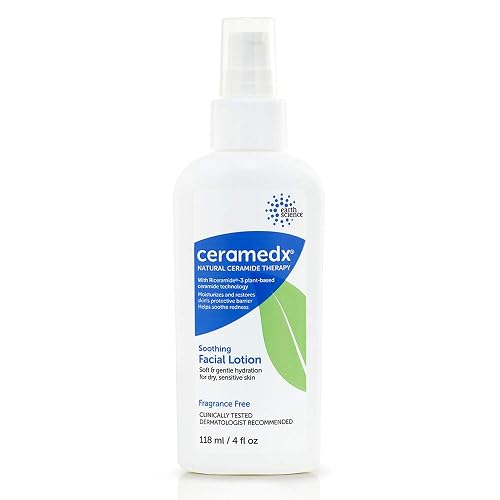 Ceramedx - Soothing Facial Lotion | Natural Ceramide Lotion for Dry, Sensitive Skin | Cruelty Free, Vegan & Fragrance Free | 4 fl oz (2) Beauty & Personal Care Ceramedx