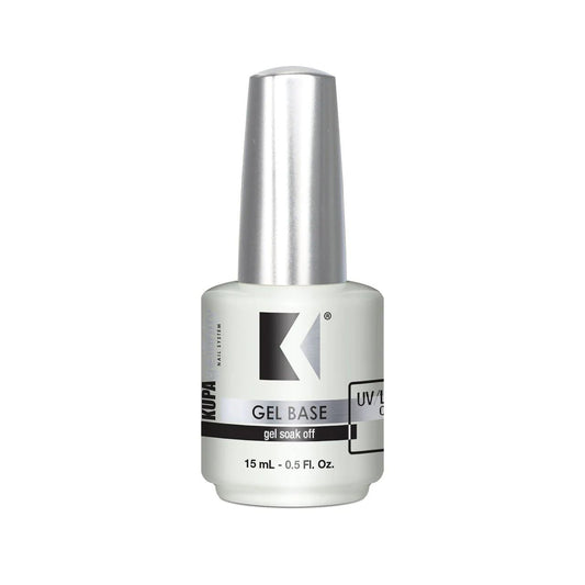 KUPA GelFinity Gel Base Coat, Superior Adhesive Bond for Long-Lasting Nail Polish, Professional UV/LED Soak-Off Foundation 0.5 Fl Oz