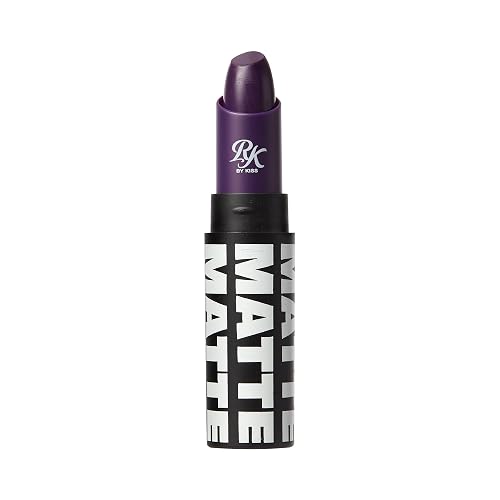 Ruby Kisses Lipstick, Matte Finish, Long-Lasting, Highly Pigmented, Smooth Apply, Full Coverage Lip Color Makeup (Heroin Purple) Beauty & Personal Care Ruby Kisses