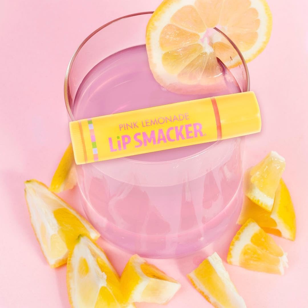Lip Smacker Flavored Lip Balm, Flavored Moisturizing, Smoothing Soft Shine, Hydrating & Protecting Fun Tasty Flavors, Cruelty-Free & Vegan - Pink Beauty & Personal Care Lip Smacker