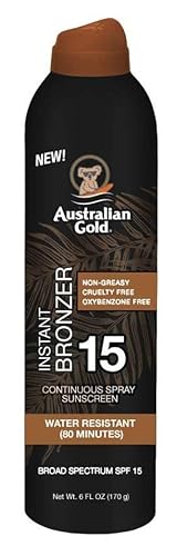 Australian Gold Continuous Spf#15 Spray 6 Ounce With Bronzer (177ml) (2 Pack) Beauty & Personal Care Australian Gold