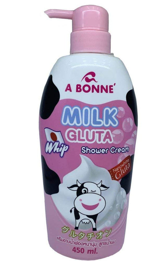 450 ml. A BONNE' Milk Gluta Whip Shower Cream Beauty & Personal Care A Bonne'