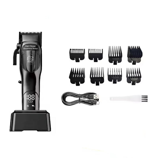 Professional Hair Clippers for Men with Superior Precision, Cordless Barber with Multi Speed and LED Digital, Brushless Motor Cutting Machine Set Beauty and Personal Care QDKVTNDJZ