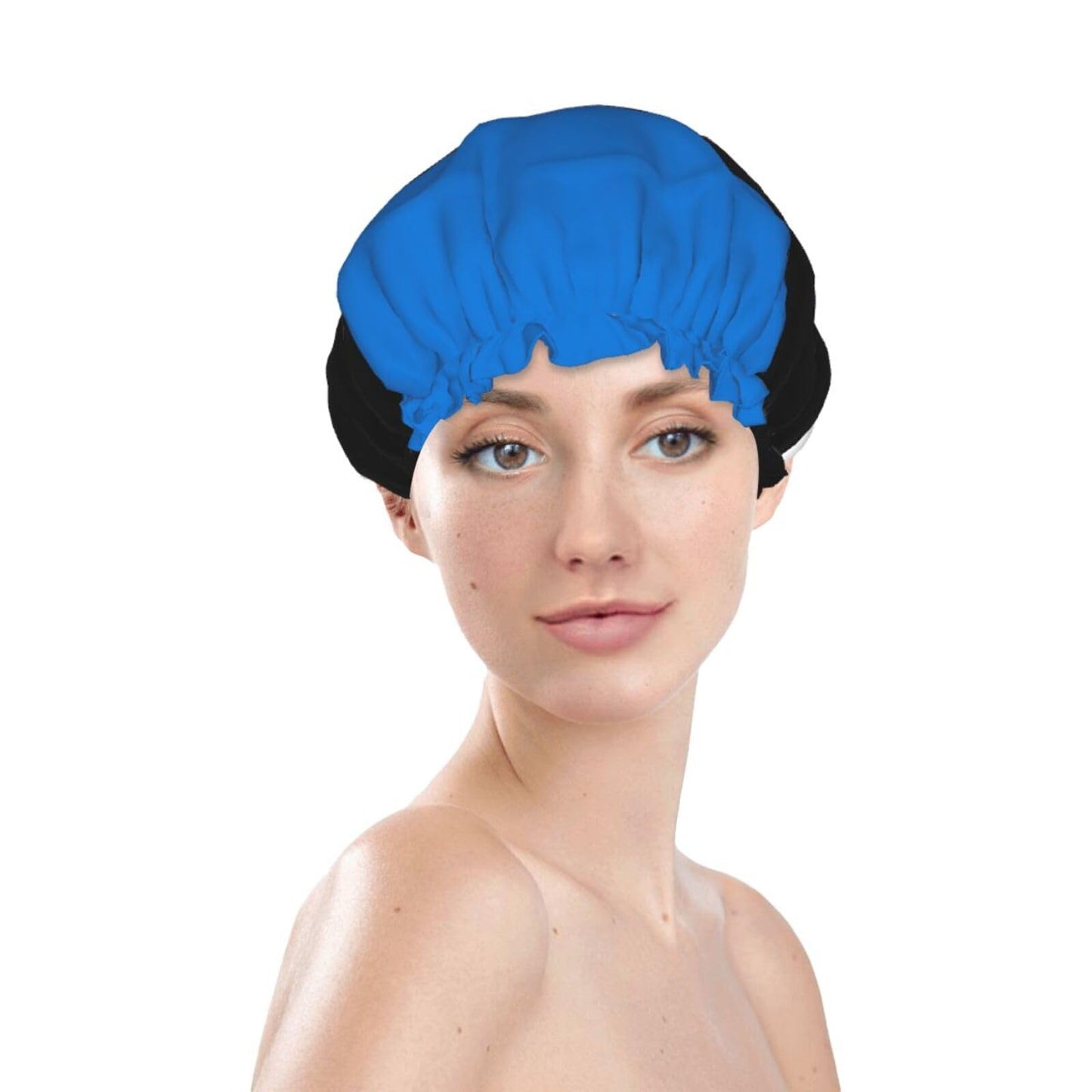 Estonia Flag Prints Shower Cap Double Layer Lined Waterproof Bathing Shower Hat Beauty and Personal Care Hayyett