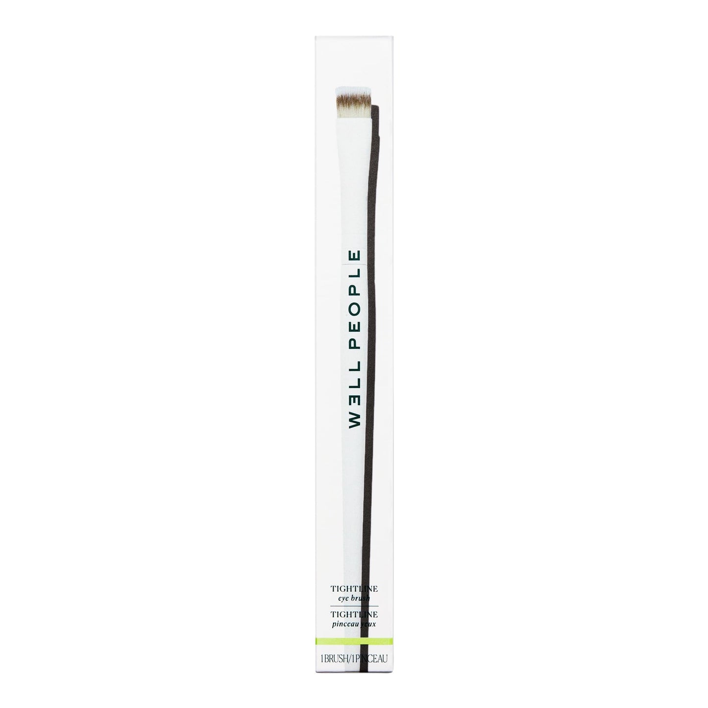 Well People Tightline Eye Brush, Dense, Flat Brush For Precise Lining Of Eyes & Brows, Use With Powder, Cream & Gel Products, Cruelty-free Bristles Beauty & Personal Care Well People