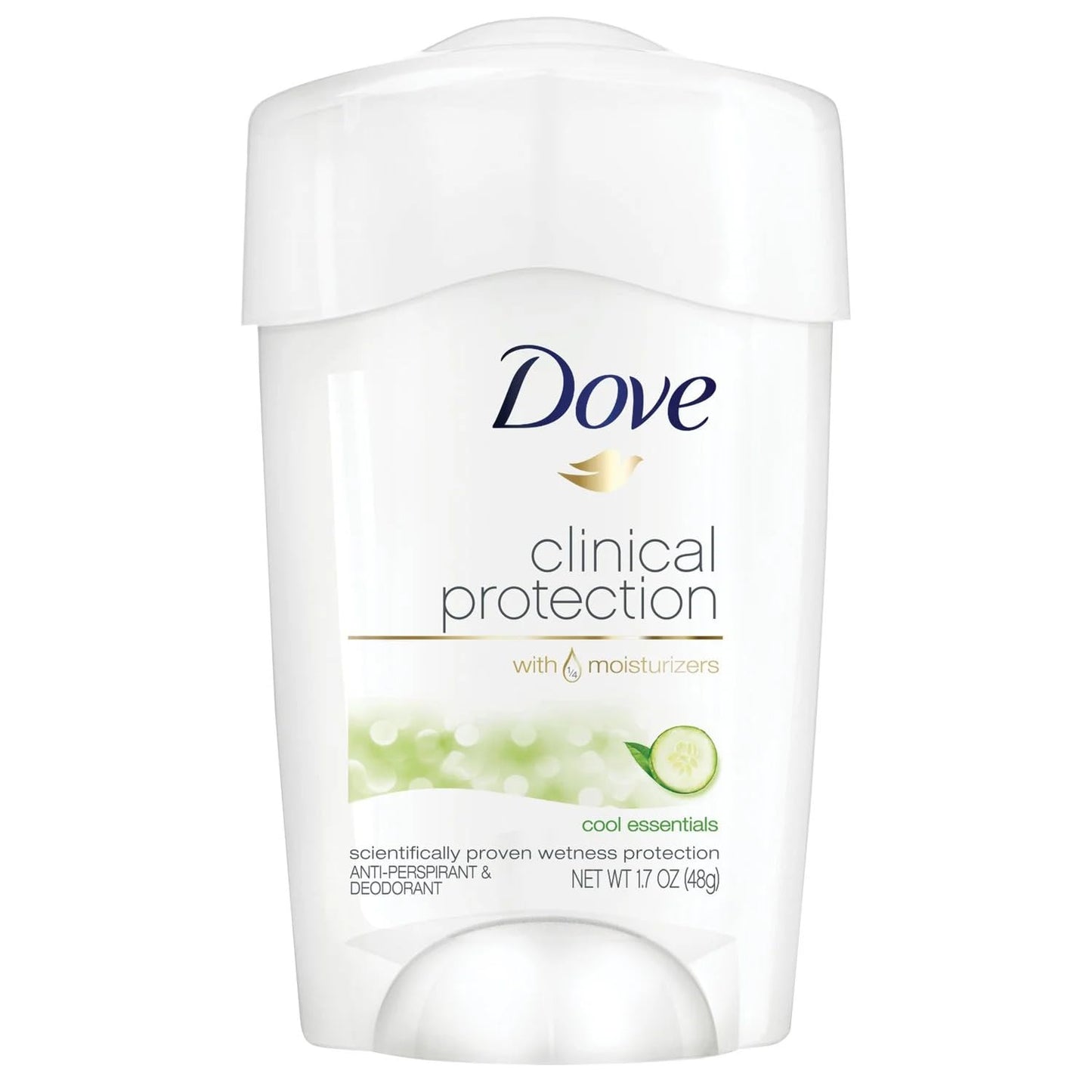 Dove Clinical Protection Anti-Perspirant Deodorant Solid, Cool Essentials 1.70 oz (Pack of 6) Beauty and Personal Care Dove