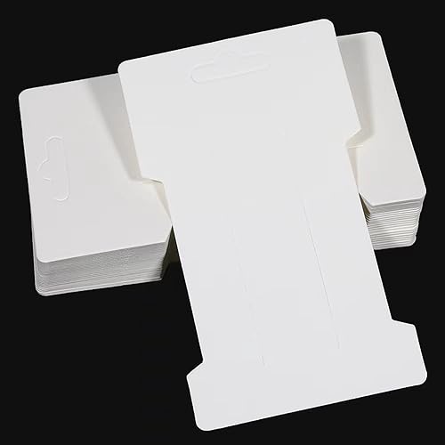 Doromy Kraft Paper Hair Clip Holders - 100 Packs Rectangular Bow Barrettes Jewelry Display Cards 6.6X11.5cm for Organizing and Packaging Beauty & Personal Care Doromy