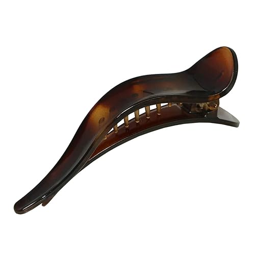Parcelona French Brill Beak Medium 4 1/2" Shell Small Salon Hinge Slide in Beak Slider Claw Clip Clamp for Women Beauty & Personal Care Parcelona
