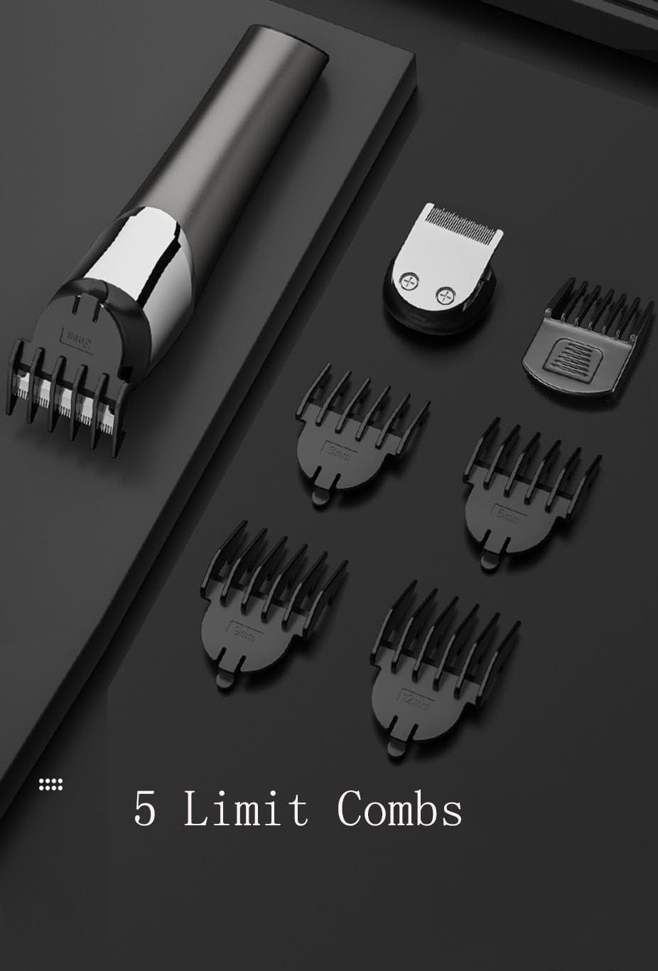 GLESVOWIO Multifunctional Men's Beard Trimmer Kit Electric Razor Shaver Professional Hair Clipper with Zero Gapped T-Blade Nose Ear Body for Men IPX6 Beauty and Personal Care GLESVOWIO