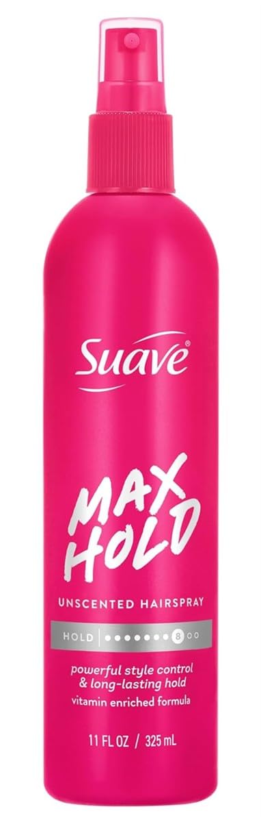 Suave Hairspray Max Hold 11 Ounce Unscented Pump (Pack of 2) Beauty & Personal Care Suave
