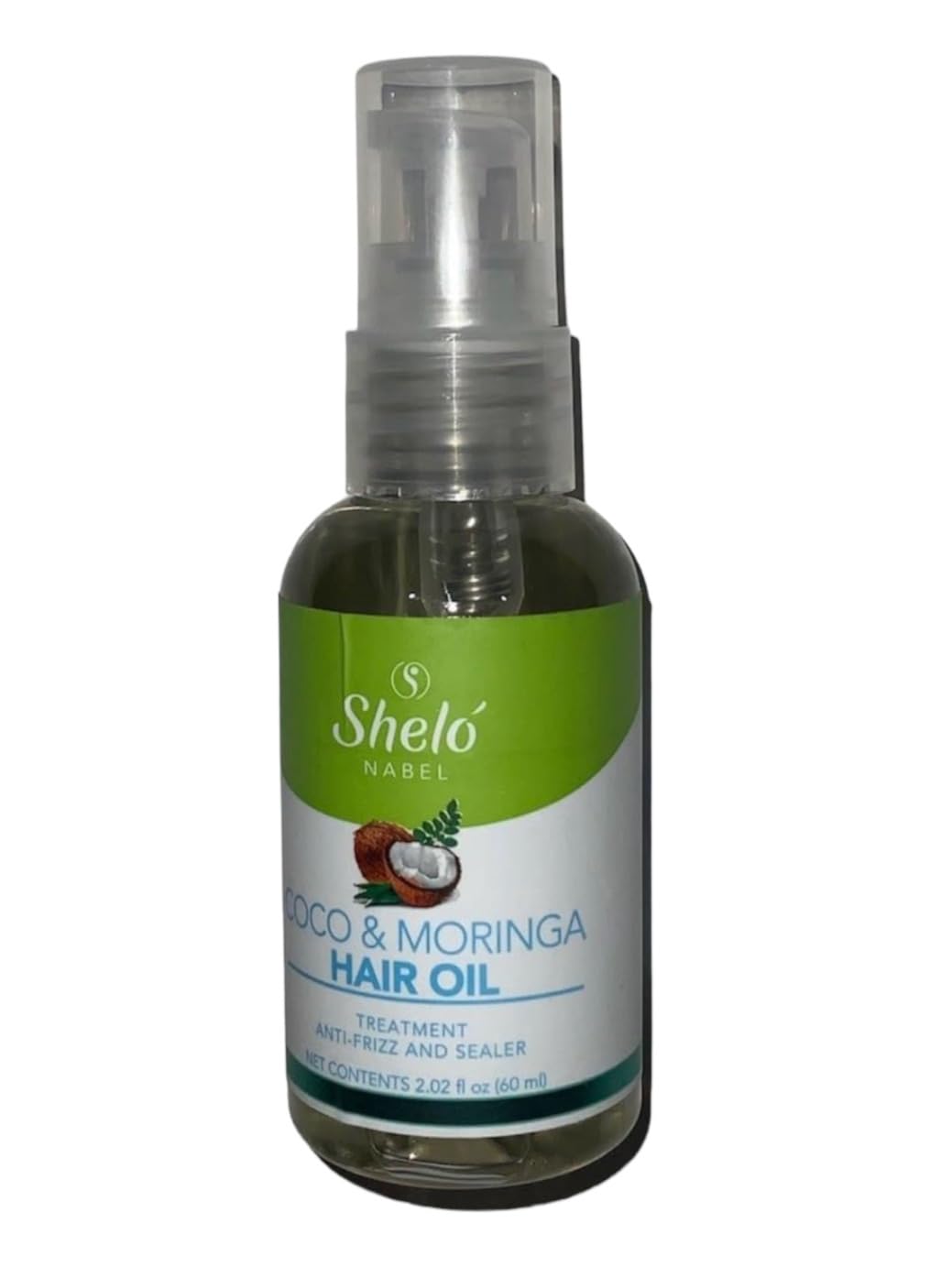 Sheló NABEL Coco and Moringa Hair Oil, Anti-frizz 2.20 fl oz.