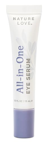 Nature Love All-in-One Eye Serum | Hyaluronic Acid, Vitamin C, Caffeine & Squalane | Brighten, Firm, Depuff, Soothe, Hydrate & Plump | Paraben Free Beauty & Personal Care Nature Love