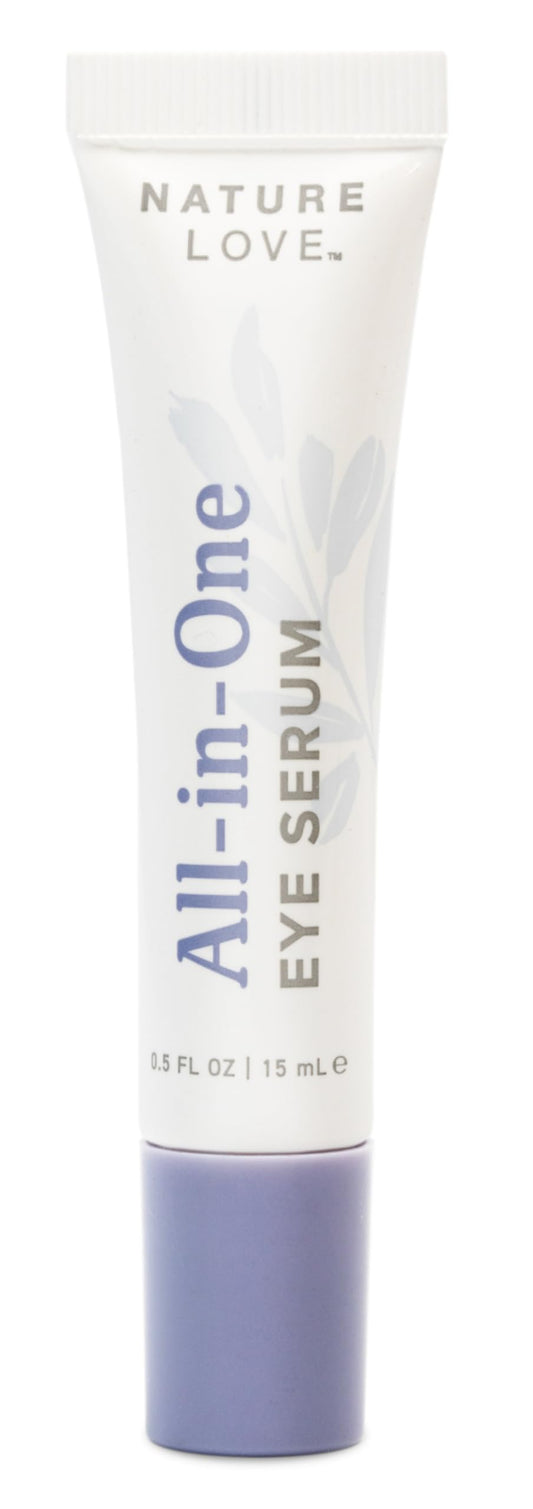 Nature Love All-in-One Eye Serum | Hyaluronic Acid, Vitamin C, Caffeine & Squalane | Brighten, Firm, Depuff, Soothe, Hydrate & Plump | Paraben Free Beauty & Personal Care Nature Love